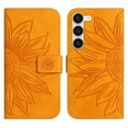 thumbnail image 2 of Cowithday Flip Wallet Cover Case for Samsung Galaxy S24 5G Phone, S24 TPU Case, Premium PU Leather Embossed Sunflower Shockproof Kickstand Slim Magnetic Case for Samsung S24 5G 2024, Yellow, 2 of 11