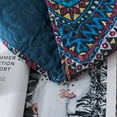 thumbnail image 4 of DaDa Bedding Farmhouse Bohemian Native Rustic Navy Blue Geometric Diamond Shapes Bedspread Set (KSX-001), 4 of 11
