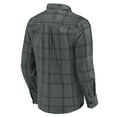 thumbnail image 3 of Men's Darius Rucker Collection by Fanatics Gray Chicago Bears Micro Corduroy Plaid Button Up Shirt, 3 of 6