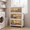 Brown, variant on AECOJOY 3 Tier Stackable Storage Bins with Lids & Wheels, 83 Gal/333 Qt Collapsible Plastic box, Storage Containers for Closet, Stackable Storage Organizer, White