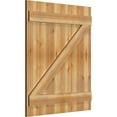thumbnail image 2 of 32 1/4"W X 38"H Timbercraft Six 5 3/8" Boards Joined Board-N-Batten Shutters W/Z-Bar, Rough Sawn Western Red Cedar (Per Pair), 2 of 13