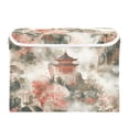 thumbnail image 7 of Yayeee Collapsible Cube Storage Bin with Lid Fabric Closet Decorative Basket with Handles, Red Mountain Pattern, 7 of 7