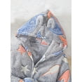 thumbnail image 5 of WIBACKER Fleece Bathrobe for Boy Girl Toddler Kids Cartoon Ear Hooded Towels Spa Beach Plush Robe, 5 of 10