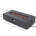 thumbnail image 2 of Table Basse de Foyer au Propane Extérieur, Foyer à Gaz Rectangulaire 50,000 BTU, Parfait pour les Réunions au Bord de la Patio et de la Piscine, Design Durable (Housse de Réservoir Non Incluse), 2 of 5
