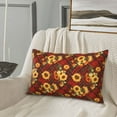 thumbnail image 5 of Honeii Red Plaid Sunflower Decorative Throw Pillow Case - Elevate Your Couch, Sofa, or Bed with Stylish Home Decor, Perfect Gift Idea-20"x30", 5 of 6
