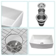 thumbnail image 5 of Mocoloo 30 Farmhouse Sink White Arch Edge Curved Apron Front Ceramic Porcelain Fireclay Single Bowl, 5 of 7