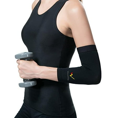 elbow compression tennis sleeve support copper tendonitis golfers recovery relief walmart