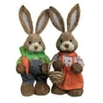 thumbnail image 1 of Figuras de Paja de Conejo de Pascua perfecl Adorno 35cm Estatuilla de conejito, 1 of 8