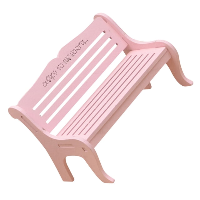 STRANDCHIC 1Set Mini Chair Pink Wooden Furniture Ornaments