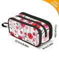 thumbnail image 4 of FORMRS Pencil Case with 3 Compartments Zipper Pouch, Elementary School Level and up, Pink Floral, 4 of 8