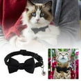 thumbnail image 2 of Adjustable Velvet Cat Collar - Soft Suede Bow, Buckle Design - Skin-Friendly, Easy Clean, for Small Dogs/Cats, Daily/Party, 2 of 8