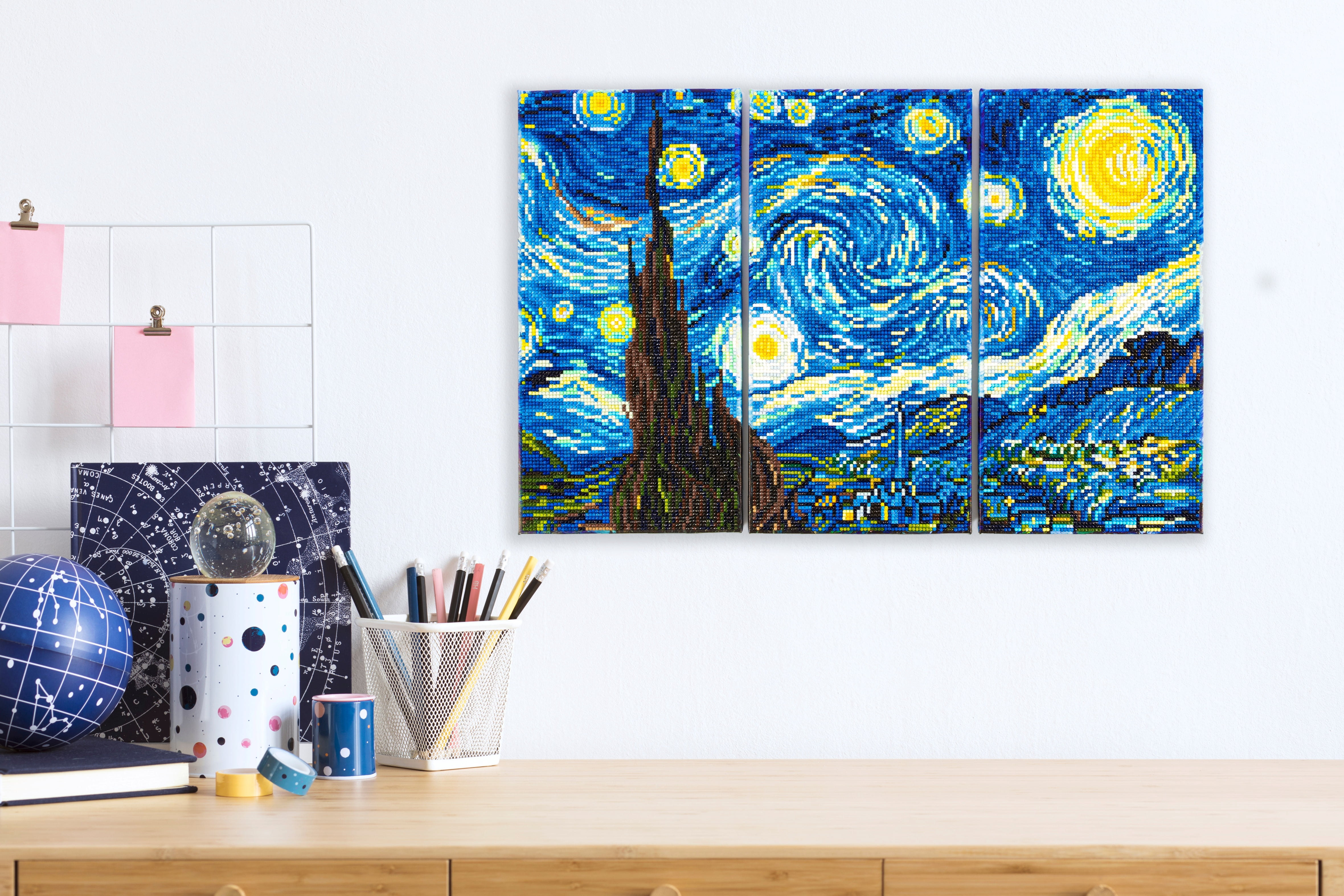 DIAMOND DOTZ® Starry Night (Après Van Gogh) Triptych Diamond Painting Kit