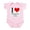 Petal Pink, variant on CafePress - I Heart Higgins Lake Infant Bodysuit - Baby Light Bodysuit, Size Newborn - 24 Months
