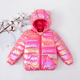 thumbnail image 1 of PatPat Chaqueta de algodón acolchada y laminada metálica con diseño de orejas en 3D para niños y niñas pequeños, 1 of 2