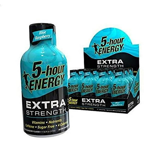 Shot, Extra Strength Blue Raspberry, 1.93 Ounces 12 Count .3 Pack