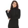 thumbnail image 4 of Microweight Women's Wool 1/4-Zip - Woolverino, 4 of 8