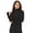 Black, variant on Microweight Women's Wool 1/4-Zip - Woolverino