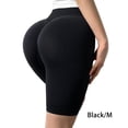thumbnail image 4 of Qarigey Verano Mujer Poliéster Yoga Shorts Niñas Correr Ciclismo Cintura alta Levantamiento de glúteos Deportes Pantalones cortos Damas Type2 NO2, 4 of 6
