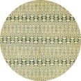 thumbnail image 1 of Ahgly Company Indoor Round Abstract Dark Green Abstract Area Rugs, 3' Round, 1 of 6