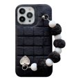 thumbnail image 1 of iPhone 11 12 13 14 Plus PRO MAX 14pro 14 Rejilla De Felpa Con Pulsera Funda Blanda, 1 of 4