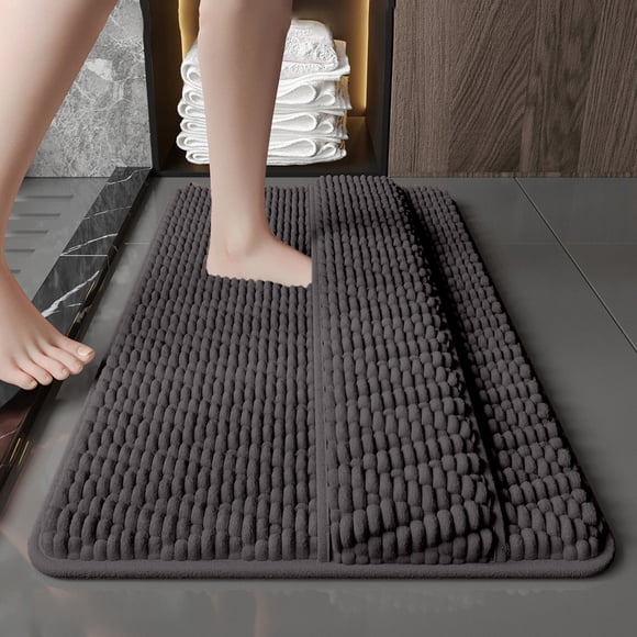 Tyidzon Bathroom Rugs Bath Mat For Back Of Foot Rubbing Thick Soft And Non-Slip Full Wrap Bath Mats Water Absorbent And Washable Bath Rug For Bathroom Shower
