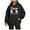 Black #1, variant on Senior Mom Hoodies for Women Class Of 2026 Hoodie Graduation Graphic Hooded Sweatshirt with Pockets Pullover Tops