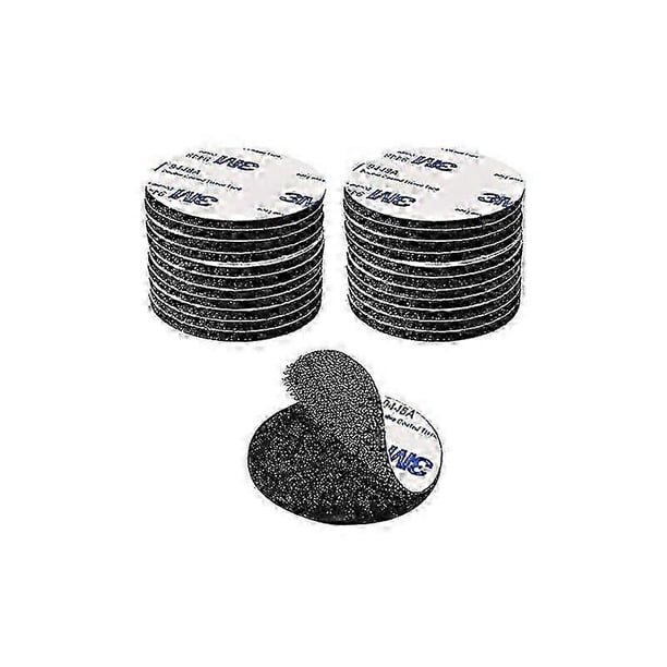 3M Extra Strong Double Sided Sticker, Black Reusable Selfdhesive Tape Round 5cm Powerful Double Sided Adhesive for DIY/Photo Frame, 20 pieces
