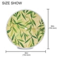 thumbnail image 3 of Round Tablecloth 60*60 Inches Round Tablecloth Outdoor Style Tablecloth With Umbrella Holes Tablecloth Outdoor Suitable For Kitchens and Dining Rooms Beautiful Bamboo Leaf, 3 of 8