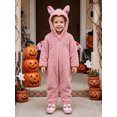 thumbnail image 6 of RUINIXCW Toddler Baby Halloween Animal Costume Infant Dinosaur Shark Bunny Costume Baby Girl Boy Halloween Outfit Fall Winter Romper Warm Plush Long Sleeve Zipper Hood Jumpsuit with Tail, 6 of 9
