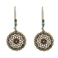 thumbnail image 1 of Pendientes retro exagerados de estilo étnico europeo y americano Pendientes de borlas de cuentas de arroz bohemios, 1 of 1