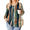 Multicolor CX289, variant on Zeagoo Womens Plus Size Tops Puff Long Sleeve T-Shirts Pleated V Neck Tunics Fall Dressy Casual Loose Blouse