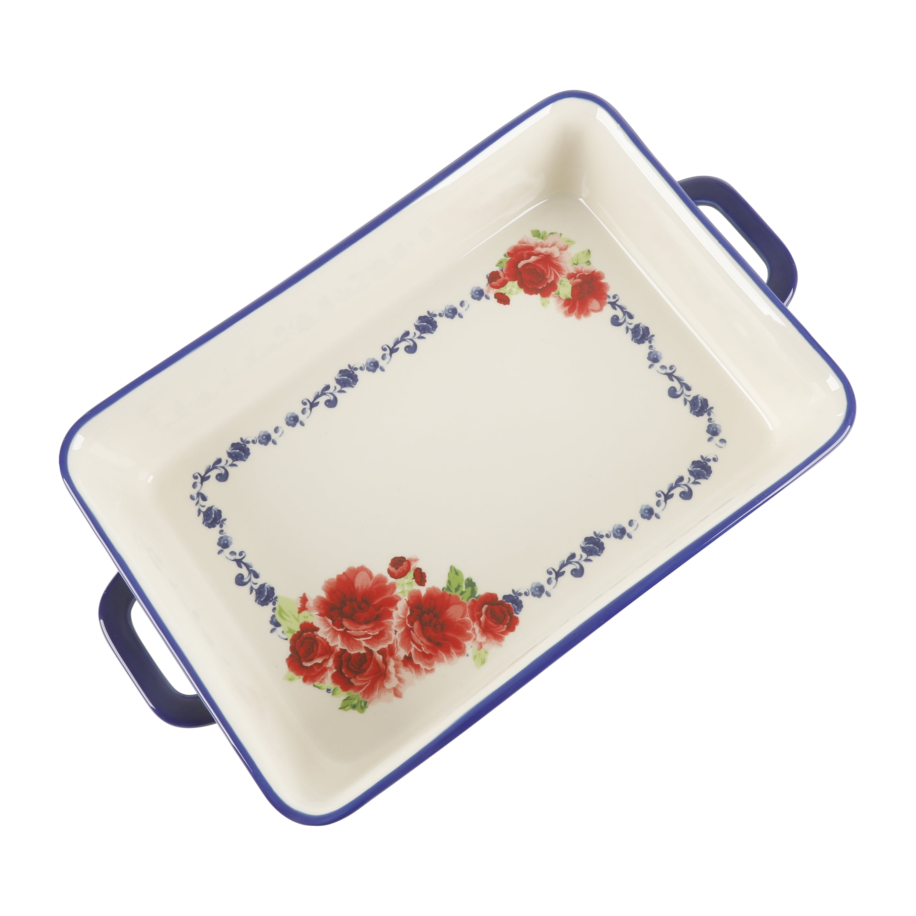 Special Order Baking Pan (9x9) - Orange Hibiscus | Zinnia Folk Arts