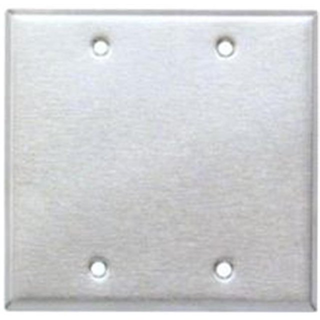 Morris Products 83320 Plaques Murales en Acier Inoxydable 2 Gang Blank