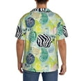 thumbnail image 5 of Cauagu Shell Clam Men's Short Sleeve Button Down Hawaiian Shirt for Men Bowling Shirts Casual Summer Beach Shirt,Medium, 5 of 6