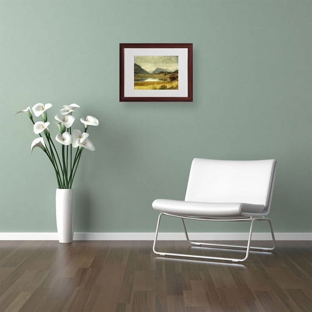 Trademark Fine Art "Wind River Country" Canvas Art by Albert Bierstadt, Wood Frame
