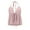 Pink, variant on Women Summer Tops Women's Summer Fashion Casual Solid Color Lace Up Jacquard Drawstring Back Suspenders Top V Neck Trim Cute Printed Tops for Women C9 Top Compression Shirt for Bra 2x Pink XL