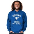 thumbnail image 3 of Handstand Posse Lets Play Gymnastics Men Big & Tall Graphic Hoodie Brisco Brands 3X, 3 of 6