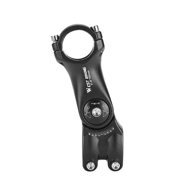 Adjustable Handlebar Stem Variable 60 Degree Angle Aluminum Alloy Bike Handlebar Riser Road Bike Front Fork Stem Adapter