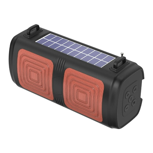 Dvkptbk Solar Powered Mini Audio System Outdoor Wireless Bluetooth Speaker, New Solar Powered Charging Flashlight Subwoofer, Impact Card Insertion, Usb Flash Drive, Mini Speaker Home Essentials