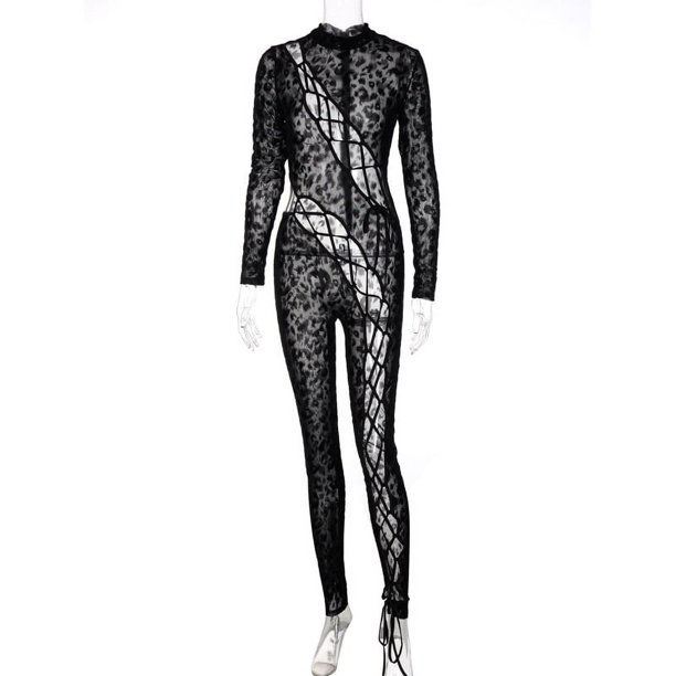 Mono de verano para mujer, con cordones, cosido, sexy, ajustado, cómodo y minimalista