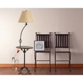 thumbnail image 4 of 62" Black Tray Table Floor Lamp With Brown Empire Shade, 4 of 7