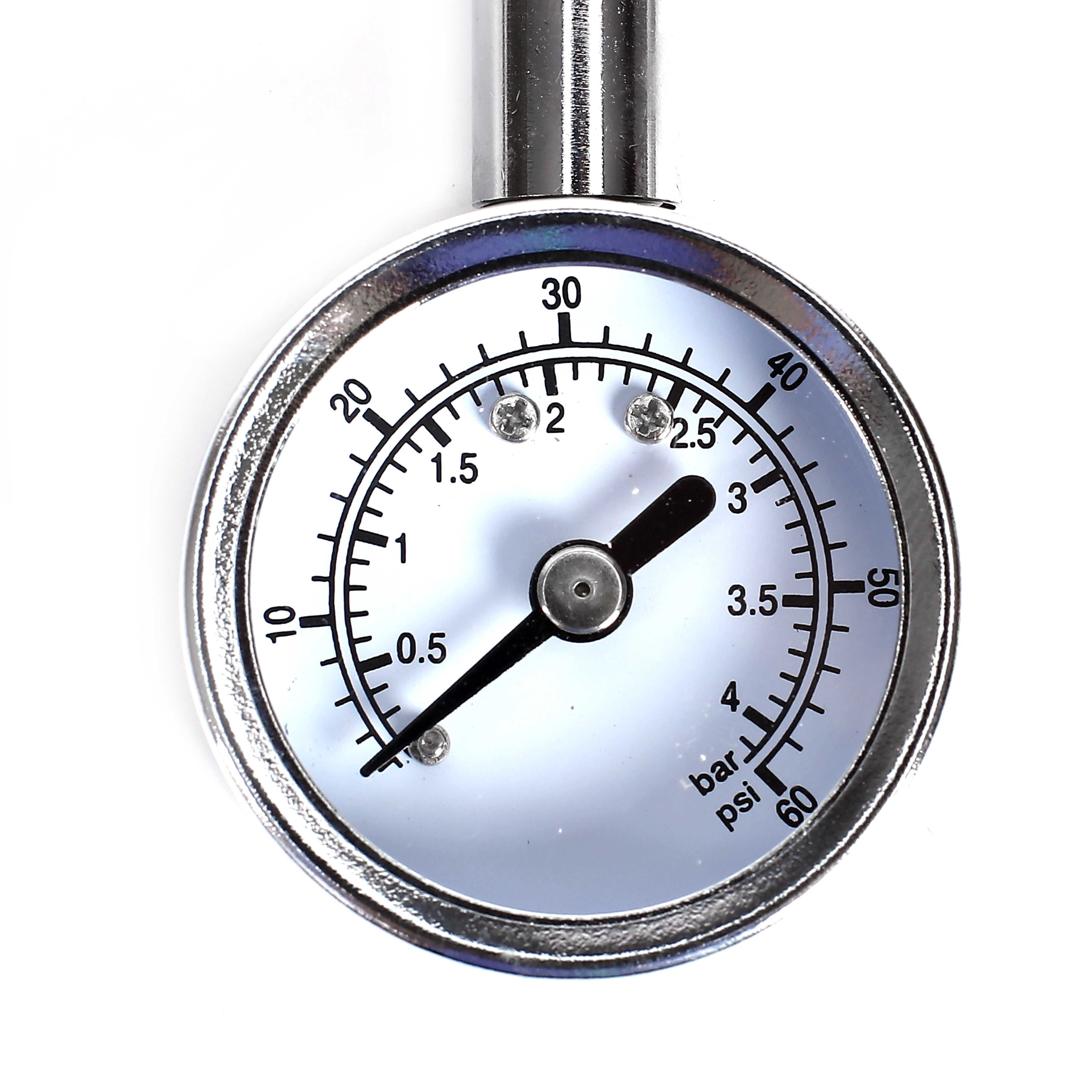 Hyper Tough Auto Mini Dial Tire Gauge, Silver, Model ST111704S