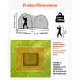 thumbnail image 5 of VEVOR Baseball Batting Cage, 12.0 x 10.2 x 7.6 FT Freestanding Portable Batting Cage, Hitting Cages with 4-Ply Knotless Polyester & Pitching Machine Opening, Battings Cages Netting for Outdoor, 5 of 9