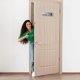 thumbnail image 5 of 2 letreros de baño para hombres y mujeres, de aluminio, autoadhesivos, para puerta de baño, para negocios, oficinas, hogares, puertas públicas y paredes., 5 of 6