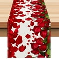 thumbnail image 5 of ToyKingdee Valentine Table Runners , Red Rose Valentine's Day Runners for Table Holiday Anniversary Wedding Kitchen Dining Table Decorations, 5 of 6