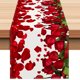 thumbnail image 5 of Camino de mesa para mesa de comedor | Decoración de cocina | Decoración para fiestas en interiores | Bandera de mesa para celebración de aniversario de 33x183 cm, 5 of 6