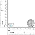 thumbnail image 3 of Gem Stone King 2.00 Ct Oval Sky Blue Topaz 10K White and Rose Gold Ring (Size 7), 3 of 4