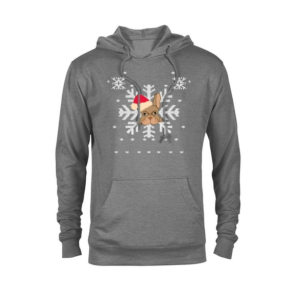 Marvel Hawkeye Snowflake Puppy Holiday - Pullover Hoodie for Adults – Customized-Graphite Heather