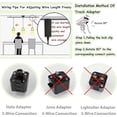 thumbnail image 6 of KAYYELAMP 3-Lights H-Type Track Lamp Pearl black Base,Black Metal Shade,Adjusted Cord,Track Pendant Light for Kitchen Dining Table Loft,(No Bulb, Track), 6 of 6