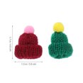 thumbnail image 2 of TAILTOSS Mini Wool Knitted Hat 10Pcs Assorted Color Tiny Crochet Caps For Crafts Scene Layout, 2 of 8